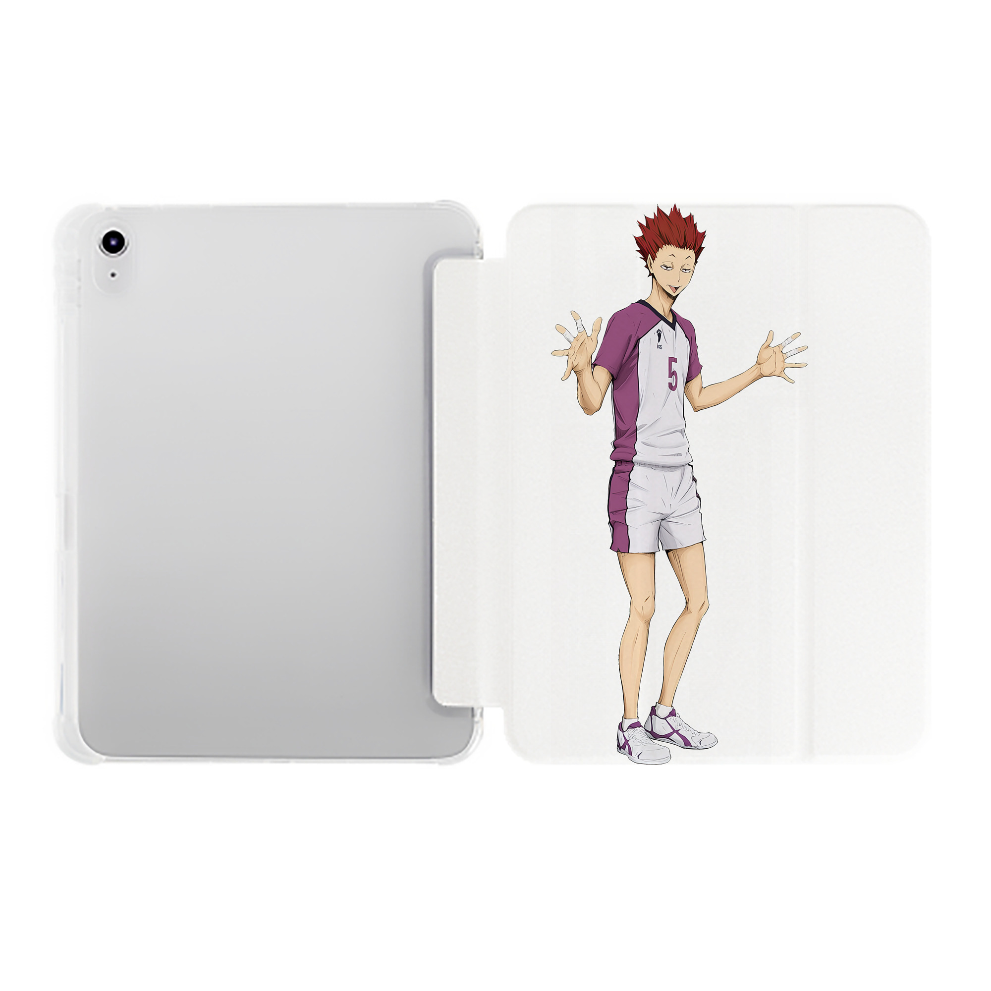 （画像用） ハイキュー!! Haikyu!! IPad ケース ペン収納付き 三つ折りスタンド PUレザー×シリコン 対応機種9.5/10.5/10.9インチ
